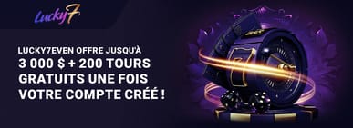 bonus de bienvenue Lucky7even Casino