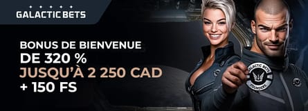 Bonus de bienvenue de GalacticBets Casino
