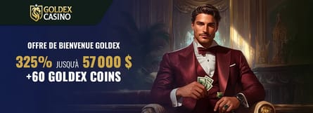 Bonus de bienvenue de Goldex Casino