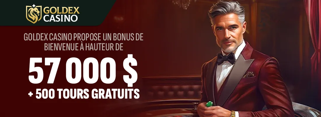 Le bonus accueil goldex casino