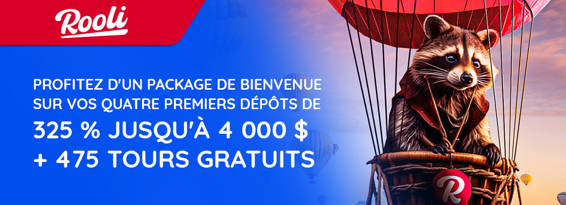 Le bonus bienvenue rooli casino