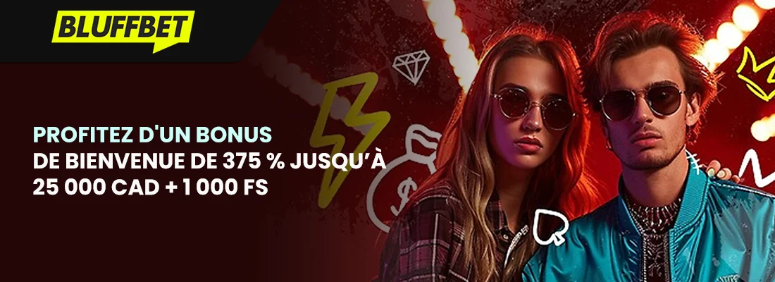 Le bonus de bienvenue bluffbet casino