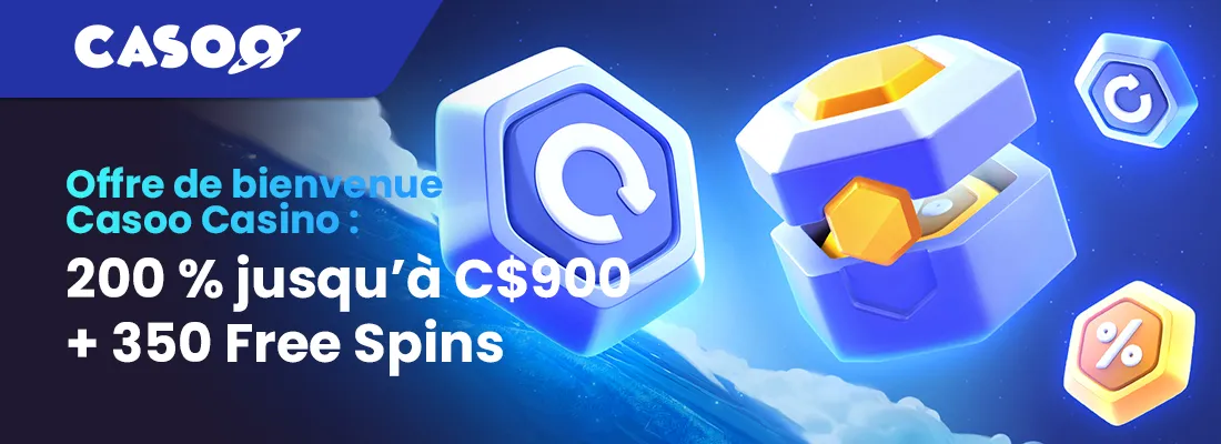 Le bonus de bienvenue casoo casino