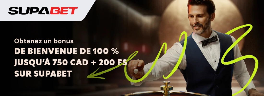 Le bonus de bienvenue de supabet casino