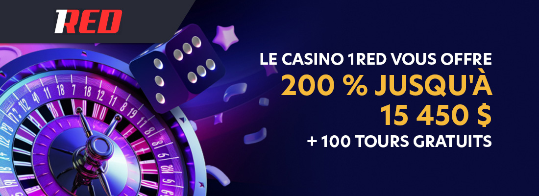 Profiter bonus bienvenue red casino canada