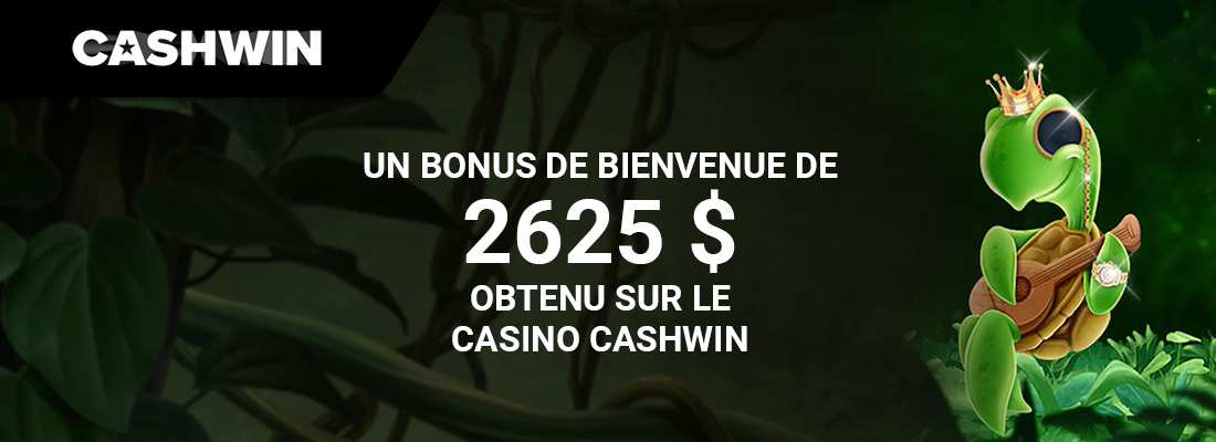 Profitez bonus bienvenue cashwin casino